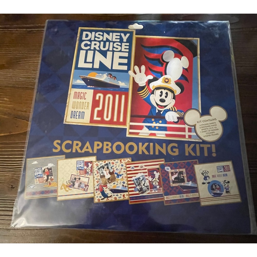 Disney Cruise Line DCL Scrapbooking Kits 12x12 Lot Of 3 2007, 2008, 2011 - Picture 6 of 7